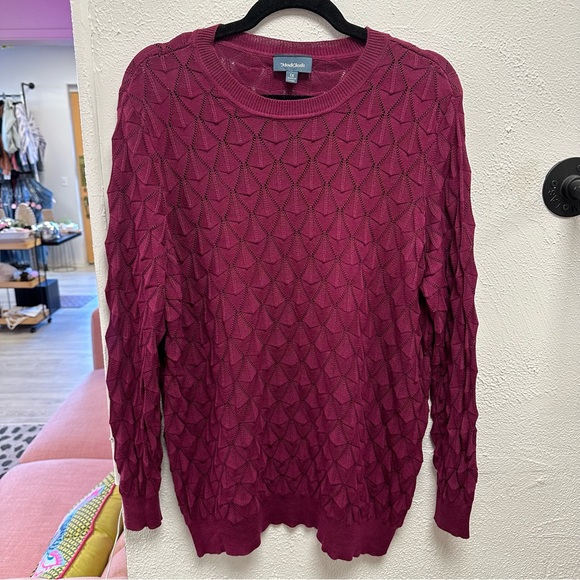 ModCloth burgundy sweater - Picture 1 of 6